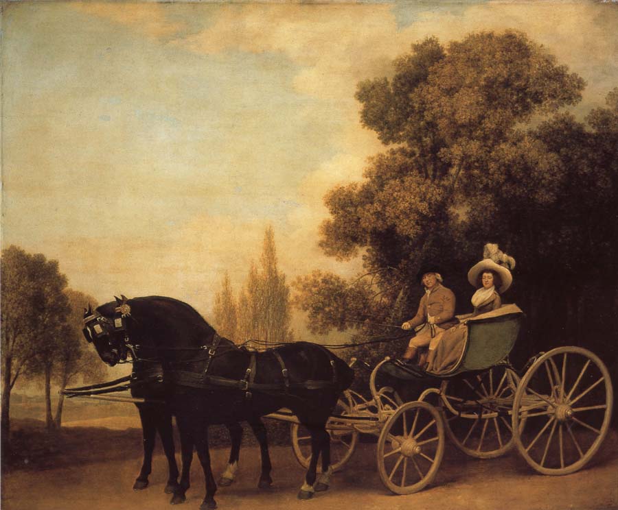 George Stubbs A Gentleman Driving a Lady in a Phaeton